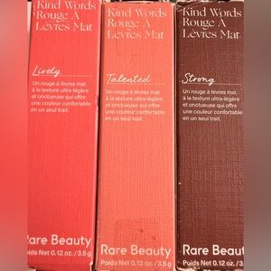 Rare Beauty Lipstick Bundle of 3 (New In Box)
